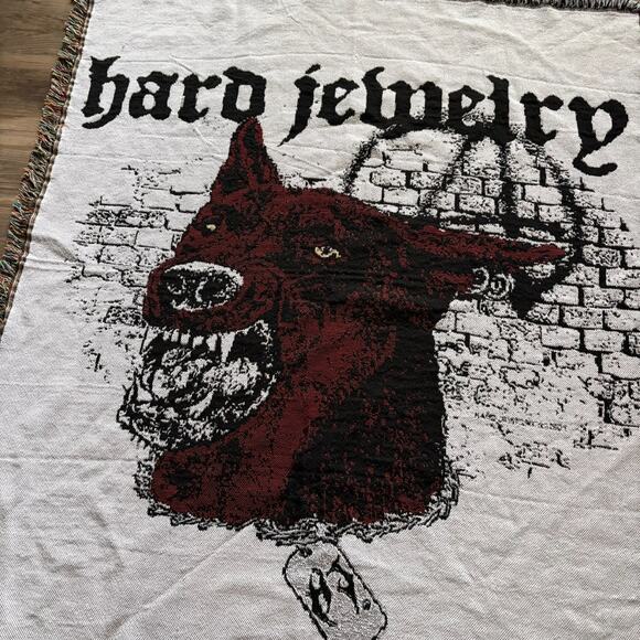 Hard Jewelry Tapestry Throw Blanket 7 Year Anniversary Hell Hound 54" x 48" - Picture 2 of 5
